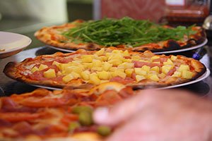 Pizza prepared on the wood - Puerto Banus